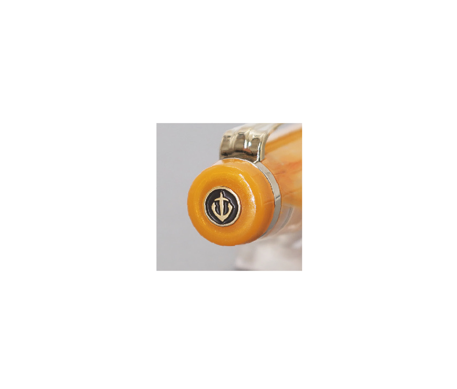 VEILIO Fountain Pen Pearl Orange - Cap top